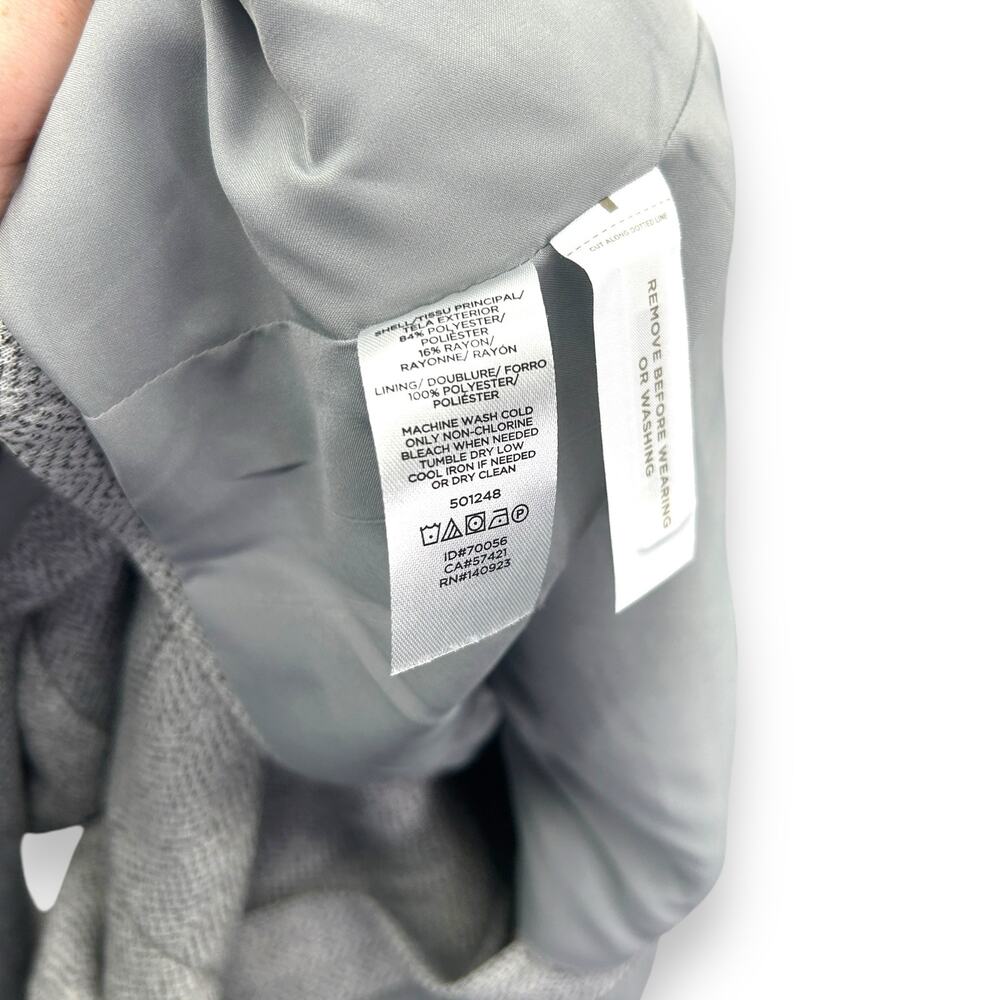 LOFT Light Gray Single-Button Blazer Jacket - image 10